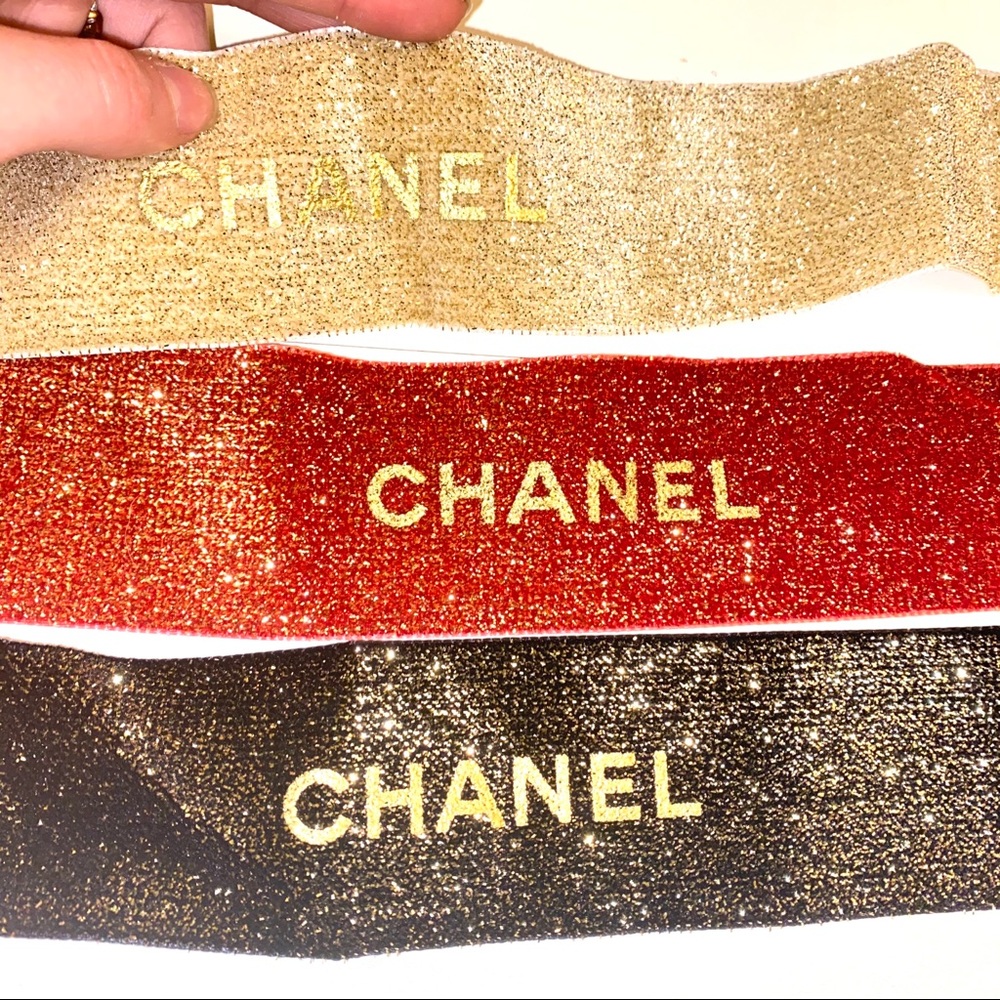 GOLD COLOR - 26.5” Thick Chanel Ribbon